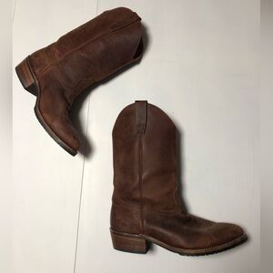 Eddie Bauer Rich Brown leather Western Boots
